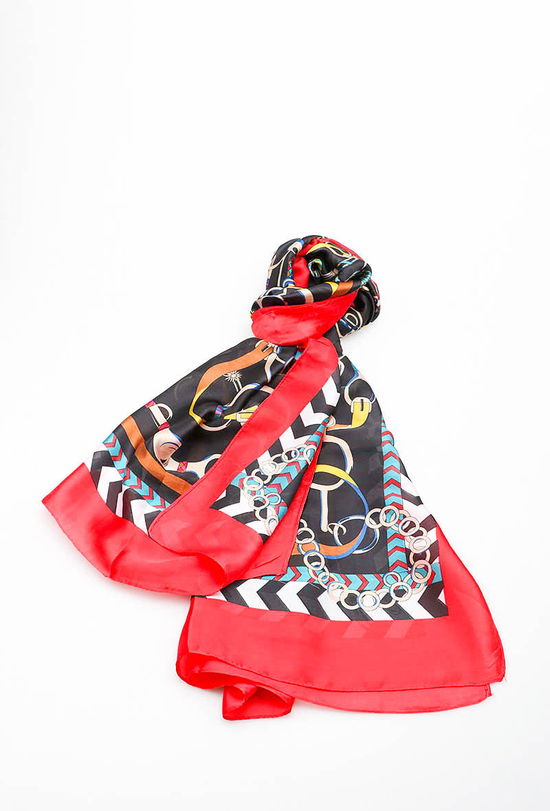 *PARIS Grand foulard/étole en soie mélangée