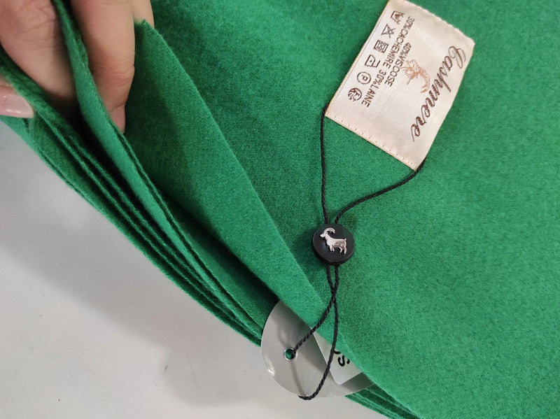 écharpe femme cachemire laine grande taille vert emeraude