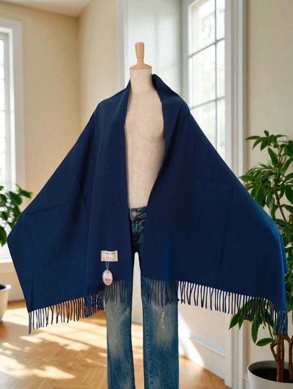 Étole cachemire Paris Dressing étalée - Dimensions 64x200cm écharpe femme mélange laine viscose