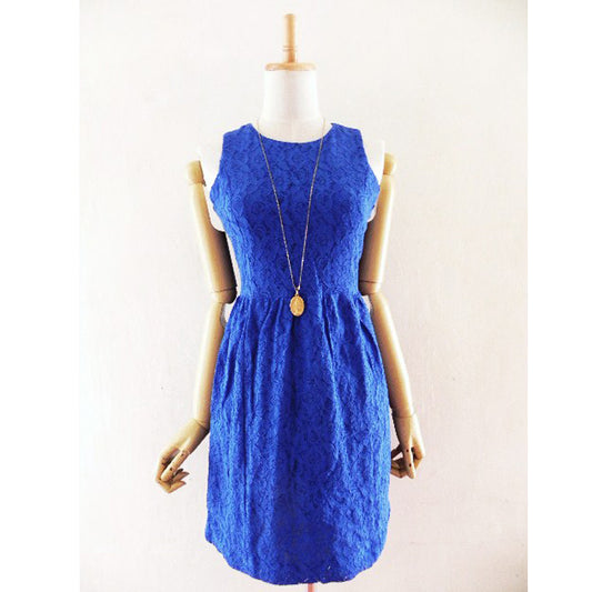 Robe entièrement en dentelle avec fermeture éclair au dos à Paris