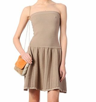 PROMO ! Paris Robe en Tricot de Coton avec Motif Design