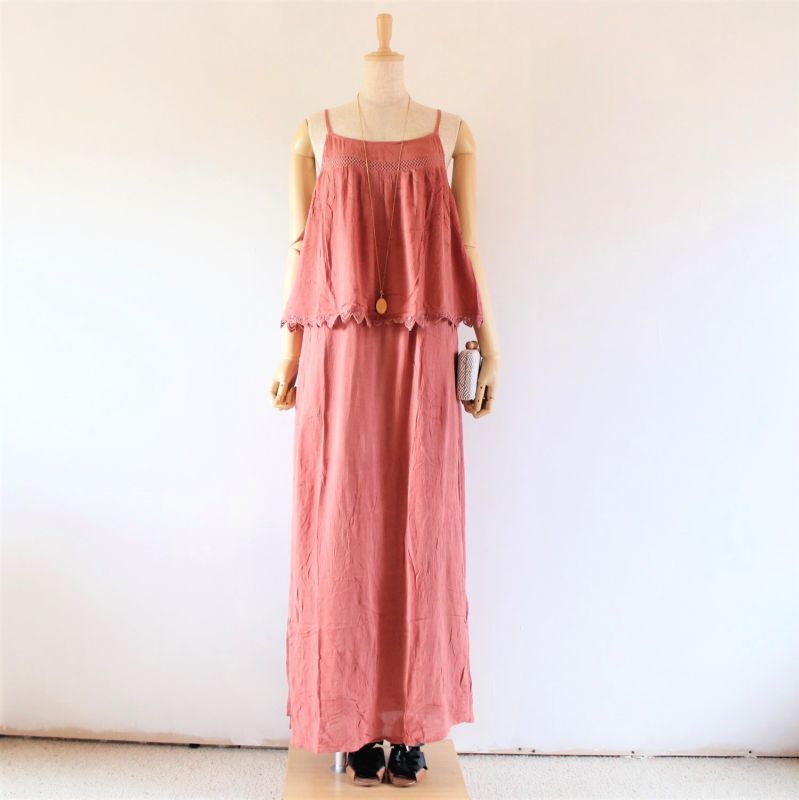 PROMOD Robe Cami Longue avec Effet 2 Pièces