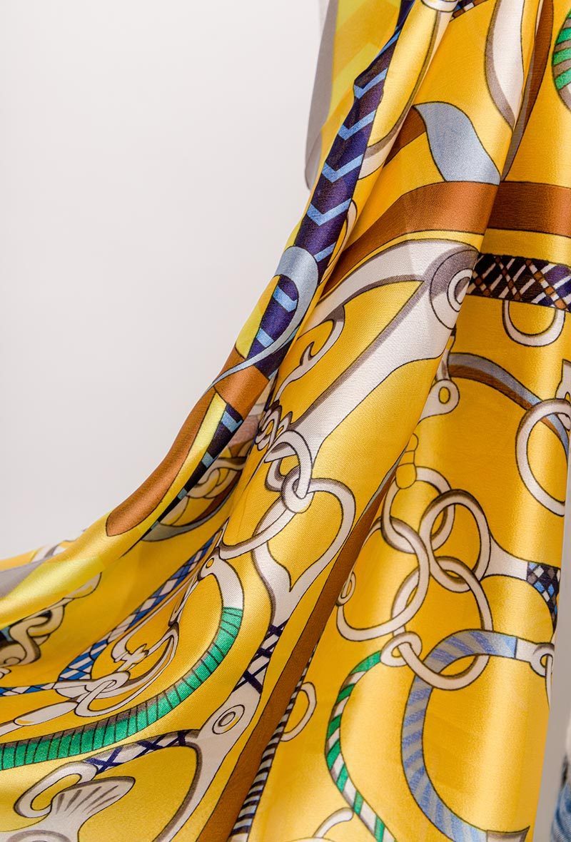 *PARIS Grand foulard/étole en soie mélangée