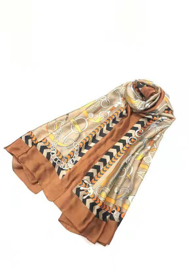 *PARIS Grand foulard/étole en soie mélangée