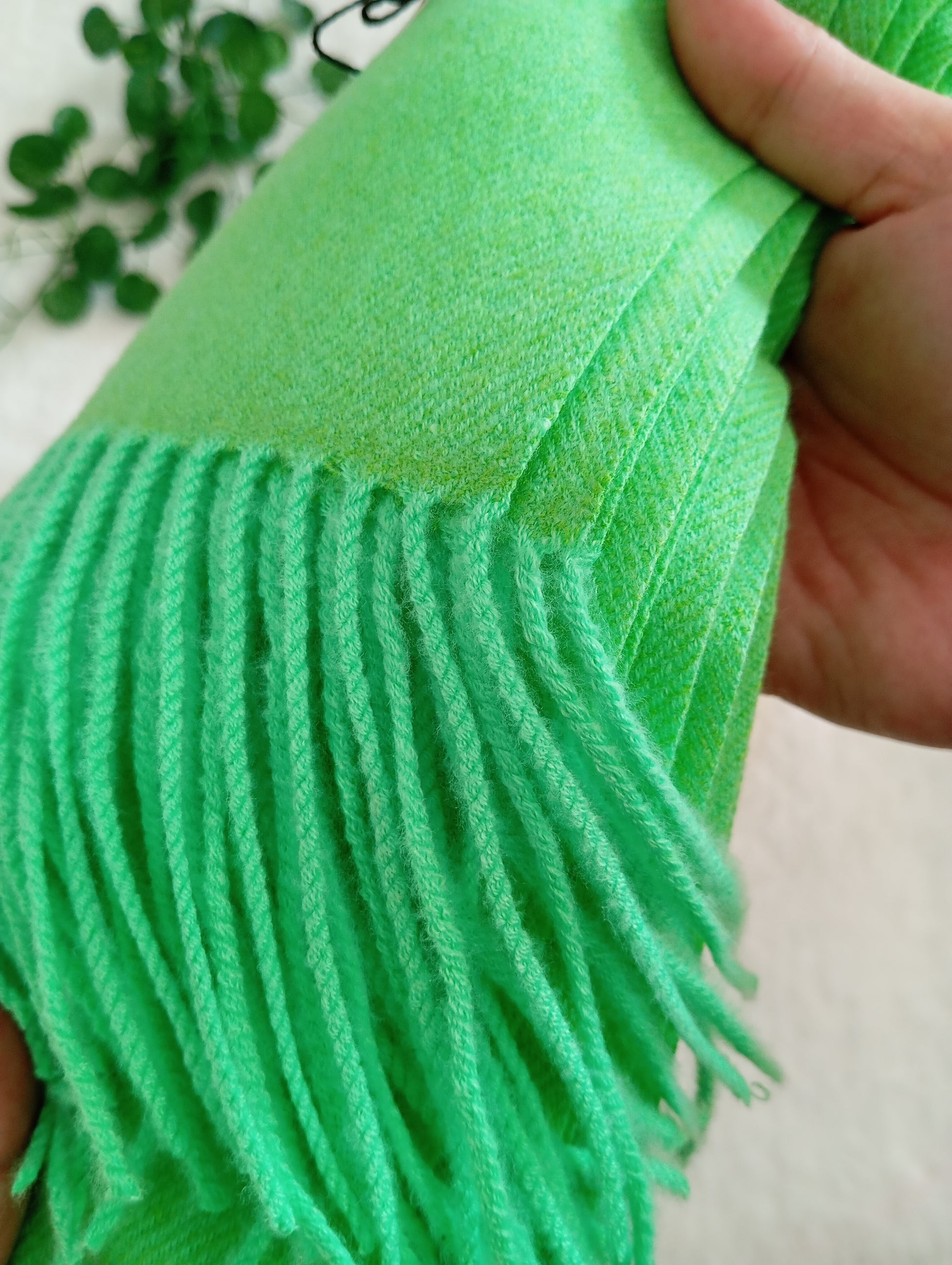 Étole cachemire grande taille couleur Neon fluo couleur