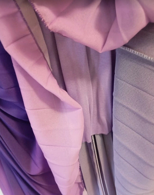 *Fabriqué en Italie* Jupe plissée transparente de couleur dégradée