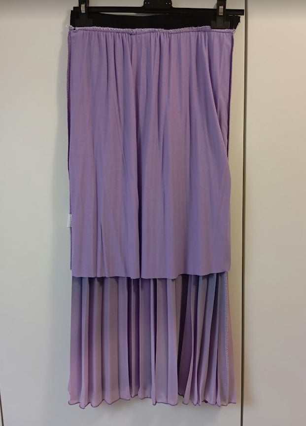 *Fabriqué en Italie* Jupe plissée transparente de couleur dégradée