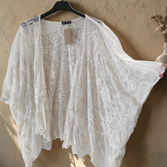 ****paris* Cardigan ample en dentelle