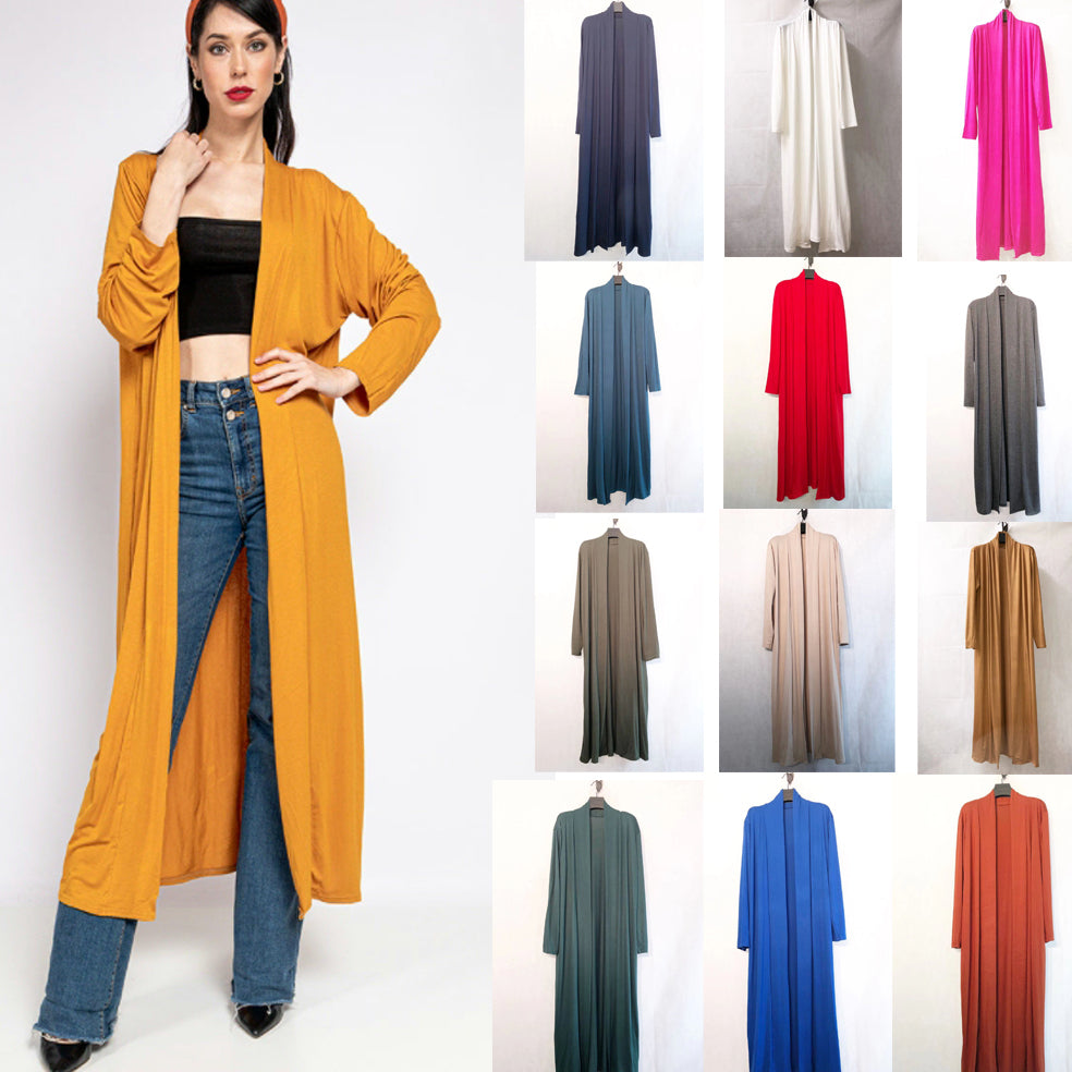 *Made in France*Relaxy Super Long Viscose Vest