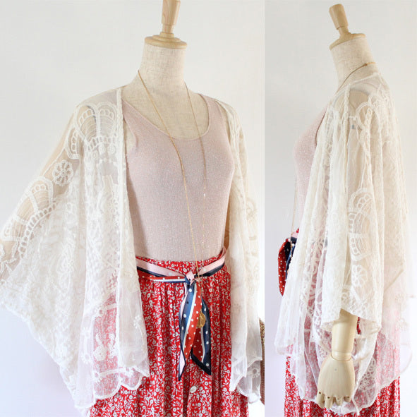 ***paris* Cardigan ample en dentelle