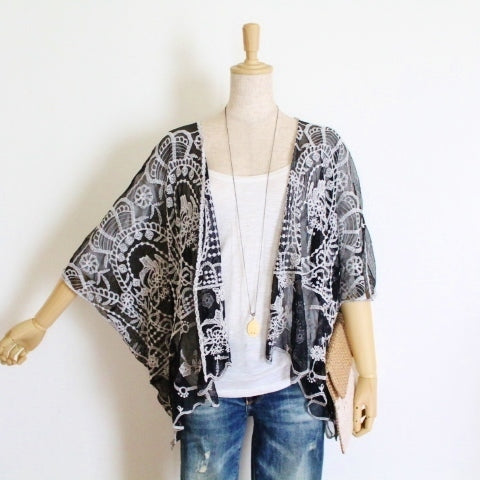***paris* Cardigan ample en dentelle
