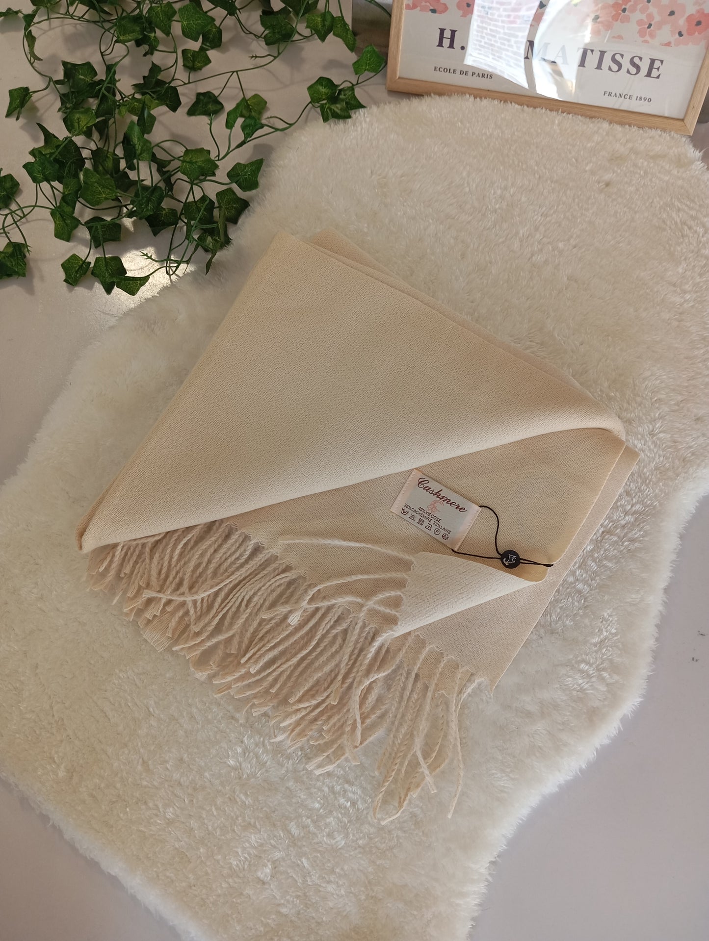 ****Écharpe Cachemire Femme & Homme XXL Réversible - Douce, Chaude et Abordable | Paris Dressing